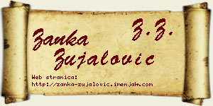Žanka Zujalović vizit kartica